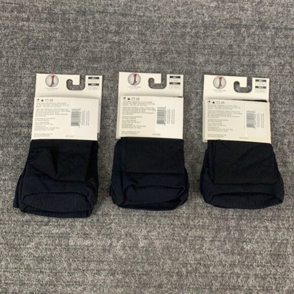 Hanes Perfect Socks Sheer Size 2 Black Enhanced Toe Comfort Flex Band 6 Pairs - Picture 2 of 12